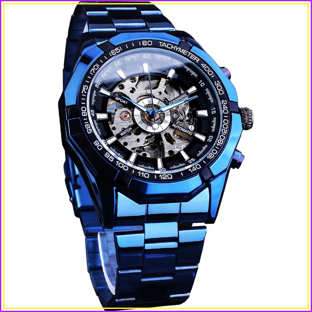 Luxury Watch Image - ساعة رجالية ميكانيكية هيكلية ذاتية التعبئة،