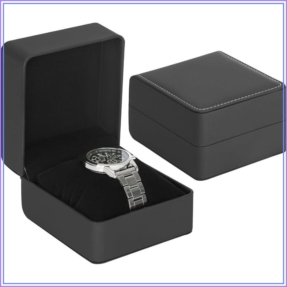 حافظة ساعات فاخرة من الجلد الص - مراجعة Luxury Watch Image وسعره