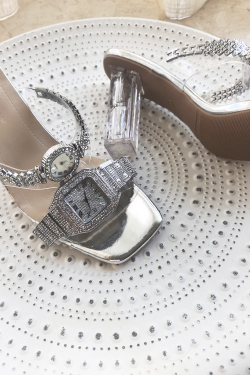 تصميم أصلي ساعة كريستال بكعب ع - مراجعة Luxury Watch For Women وسعره