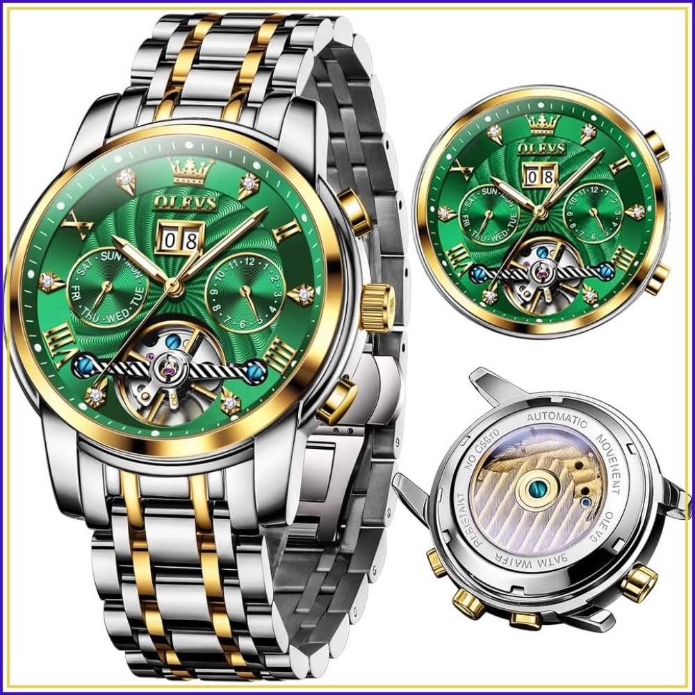 ساعة يد رجالية فاخرة بحركة كوا - مراجعة Luxury Watch Image وسعره