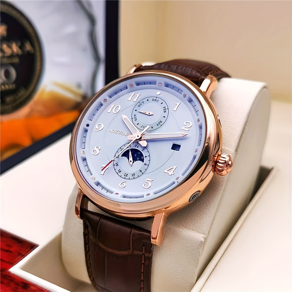 ساعة يد رجالية ميكانيكية فاخرة - مراجعة Luxury Watch Name Brands وسعره
