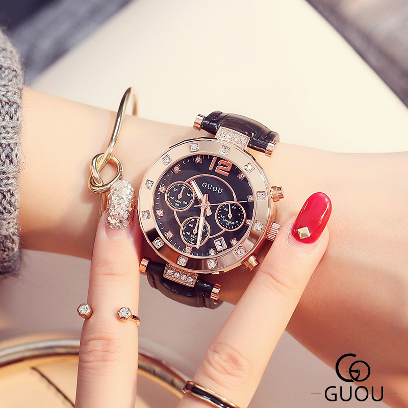 2018 GUOU أفضل ماركة الموضة ال - مراجعة Luxury Watch Top 10 وسعره
