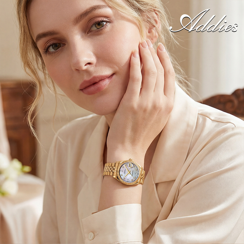 ساعات نسائية كوارتز من ADDIES  - مراجعة Luxury Watch For Women وسعره